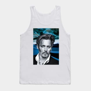 Johnny Portrait Digital Artwork wall art support Tank Top